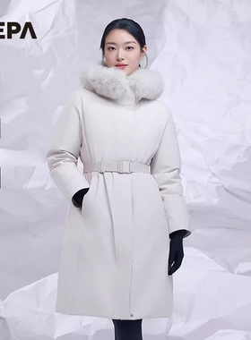 NEPA耐葩24秋冬户外女士GTX长款防泼水防风保暖羽绒服7K82075