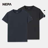 圆领2件装 NEPA耐葩户外26春季 短袖 男女同款 弹力T恤7MG5300 新品