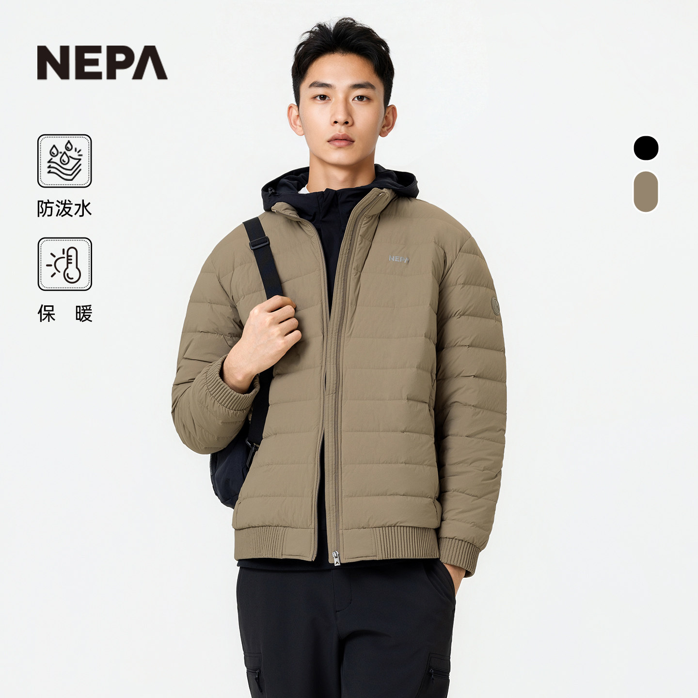 NEPA耐葩男士常规款羽绒服图片