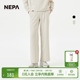 NEPA耐葩2024春夏户外女士休闲长裤 7K21663 舒适宽松阔腿裤