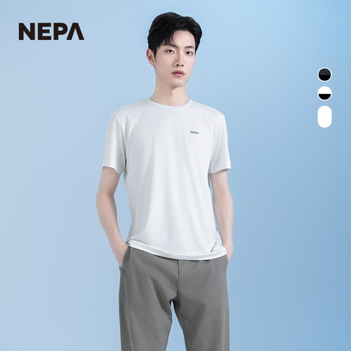NEPA春夏男女短袖圆领T恤套装