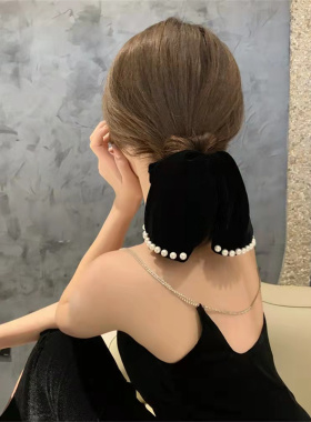 简约气质高级感丝绒天鹅绒头绳2023年新款大肠圈头绳女 网红 ins