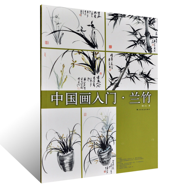 兰竹 詹仁左编 兰花竹子写意画法国画初学技法画法步骤花鸟画作品