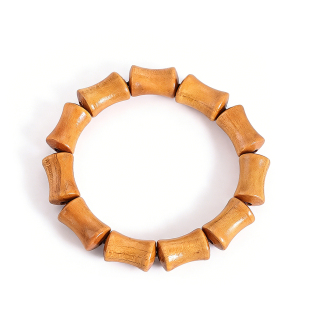 创意木质竹节手串diy手工饰品佛珠念珠手链情侣款 生日礼物纪念品