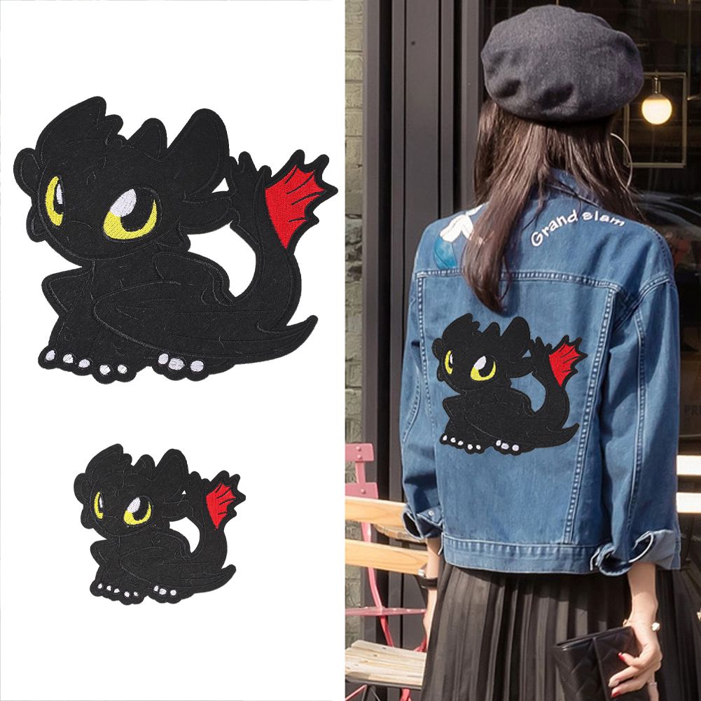 无牙仔刺绣布贴卡通动漫