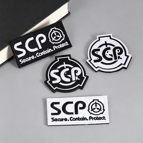 SCP基金会字母刺绣魔术贴徽章