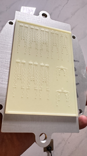 长宽100mm微纳3D打印PDMS模具板表面光滑平整度高耐酸碱5um层厚