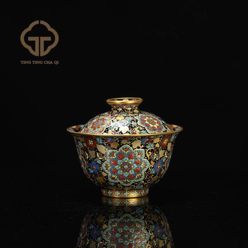 溢珍堂 百花含英·盖碗 148cc 瓷器茶周边茶具