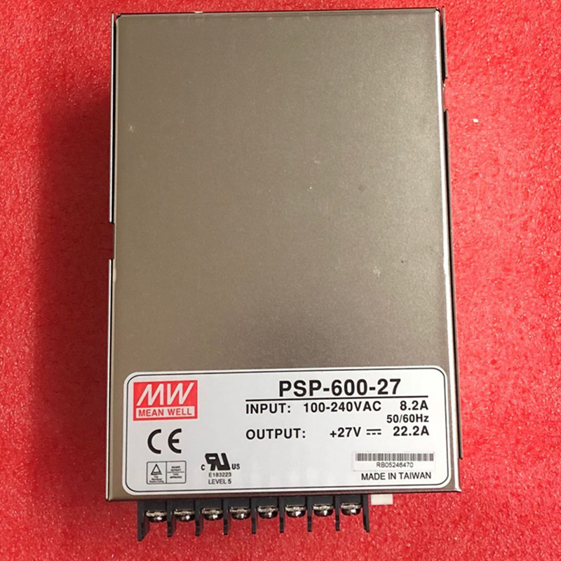 全新台湾明纬PSP-600-27 600W 27V22.2A 可并联PFC开关电源