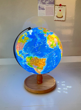 陆陆.创意星空地球仪带灯饰家用