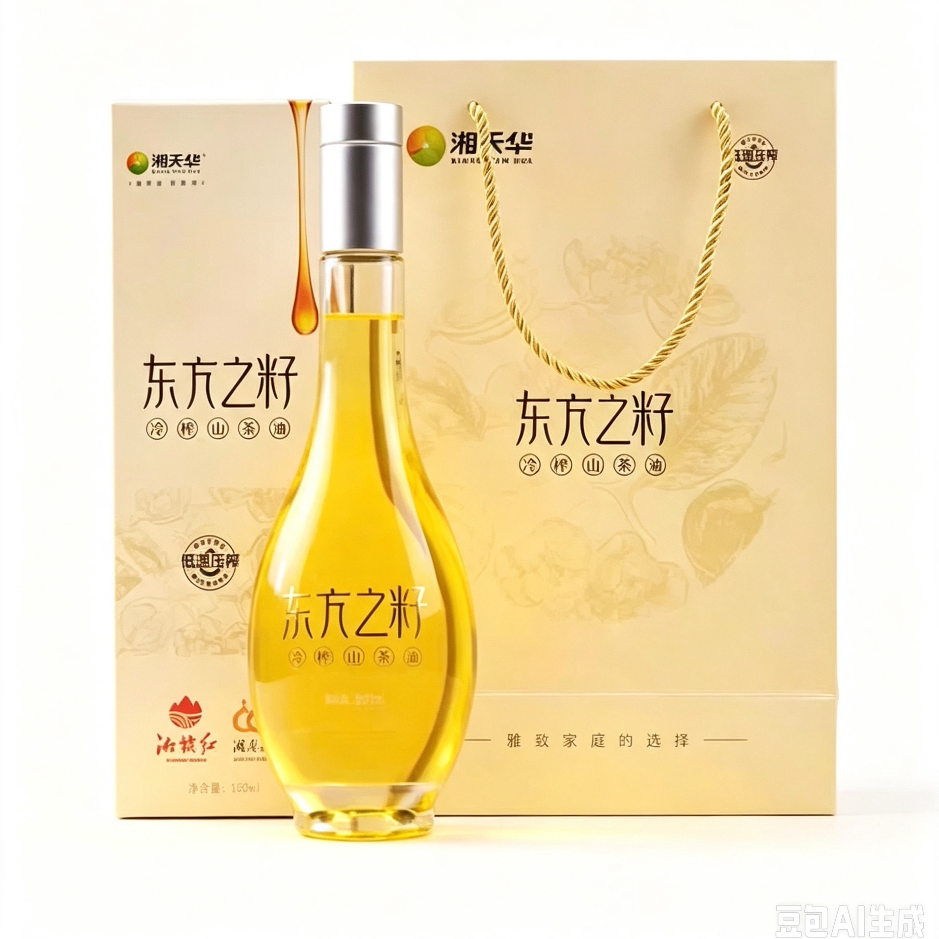 湘天华有机冷榨山茶油孕婴礼盒图片