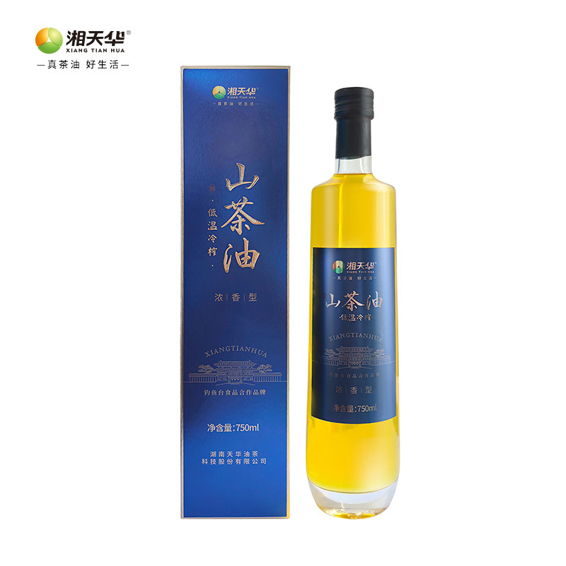 湘天华有机冷榨浓香山茶油图片