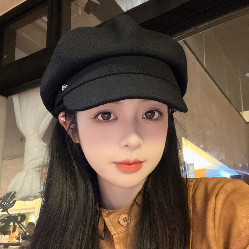 新款英伦风鸭舌贝雷帽女春秋季日系复古y2k秋冬八角报童画家帽子,服饰配件/皮带/帽子/围巾,帽子,淘宝优惠券,粉丝福利购,淘宝优惠卷