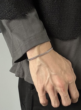 细款狐尾手链极简风男女潮流小众设计高级感简约冷淡风钛钢不掉色
