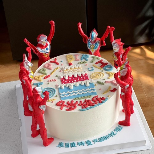 奥特曼生日蛋糕装饰插件