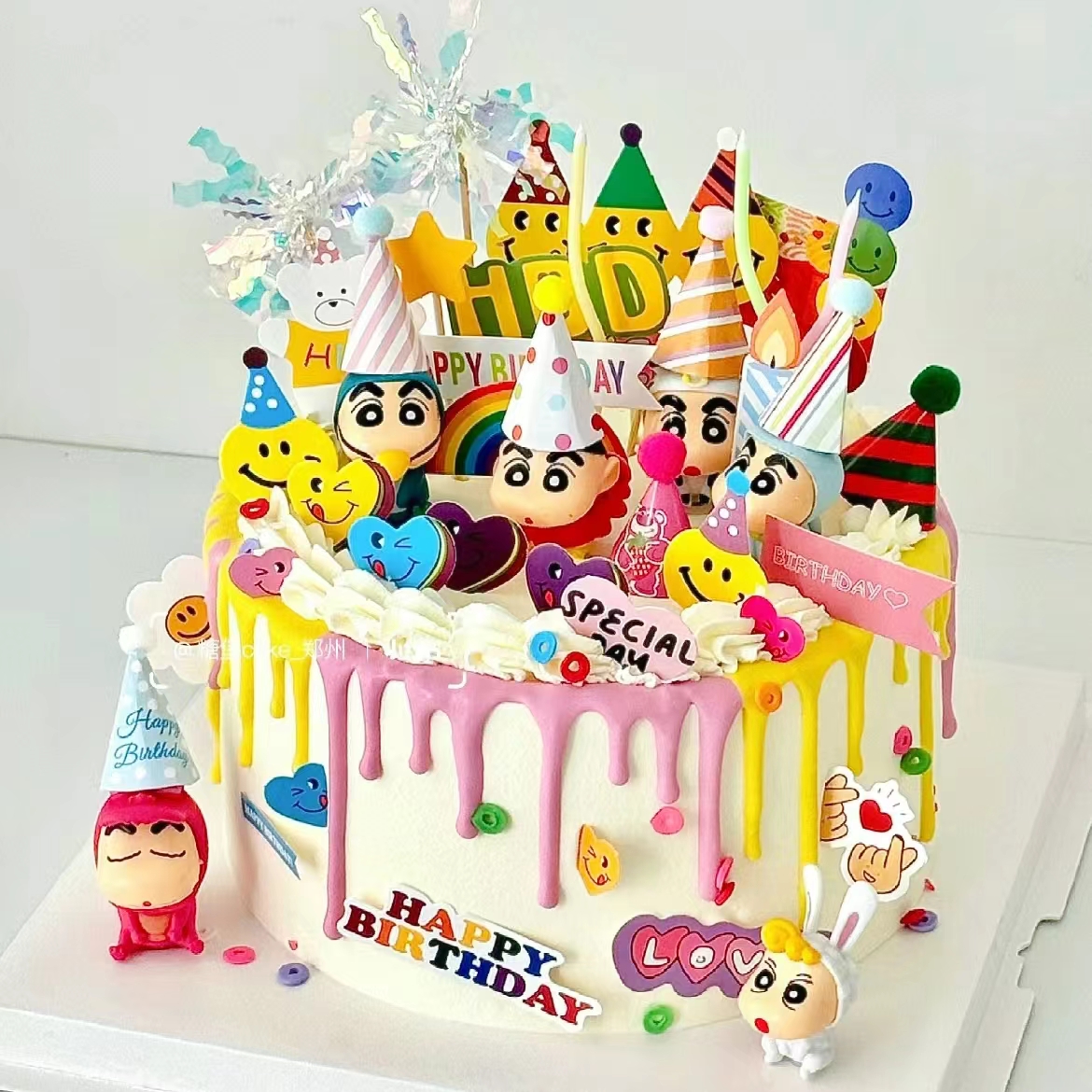 蜡笔小新男孩生日蛋糕装饰插件
