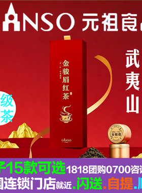 元祖粽子金骏眉一级红茶叶礼盒源自武夷山商务伴手礼品礼物茶歇开
