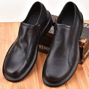 牛皮短靴低帮鞋 透气外贸男鞋 切尔西靴 男真皮休闲夏季 大头单层皮鞋