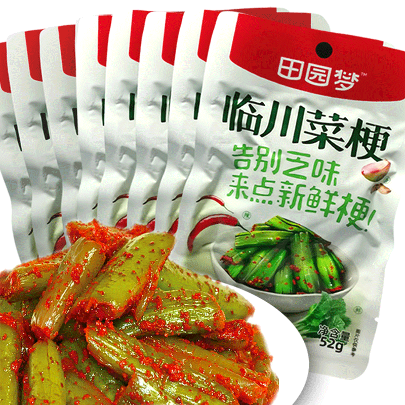 田园梦鲜辣临川菜梗10袋爽口下饭