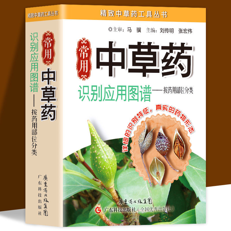 铜版纸 正版常用中草药识别应用图谱-按药用部位分类实用百科 中草药野外识别中医养生书籍 中药学药材药学入门 实拍中草药书