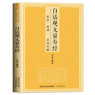 白话观无量寿经全注全译 文白对照佛说观无量寿佛经净土三经阿弥陀经无量寿经简体原文加注释译文佛学入门文化经典书籍