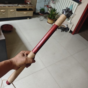 仿古辽金骨朵健身破甲锤车载防身破窗安全锤冷兵器兵人甲配件