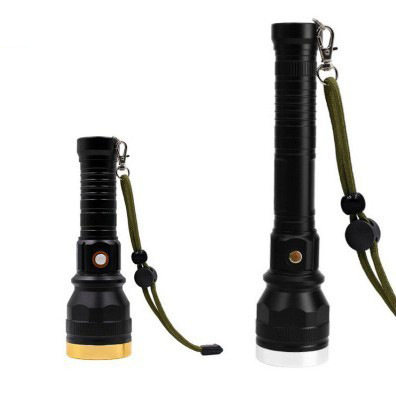 T6强光26650大功率定焦远射铝合金手电筒 LED户外探照灯手握手电