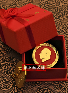 新品毛主席像章轮形花边合金胸章麦穗徽章高端纪念章西服装饰品