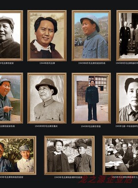 伟人毛爷爷客厅相框画像