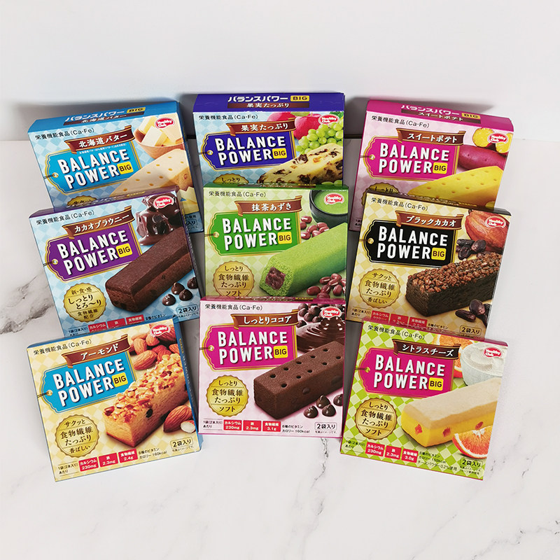 papi酱日本进口零食balance power小红书推荐网红滨田代餐饼干