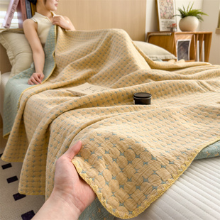 母婴级A类全棉三层纱多功能毛巾被婴儿盖毯夏季 盖被纯棉宝宝床单