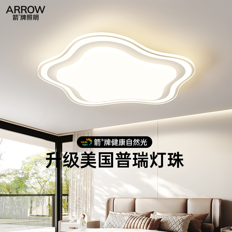 箭牌现代简约祥云灯卧室吸顶灯