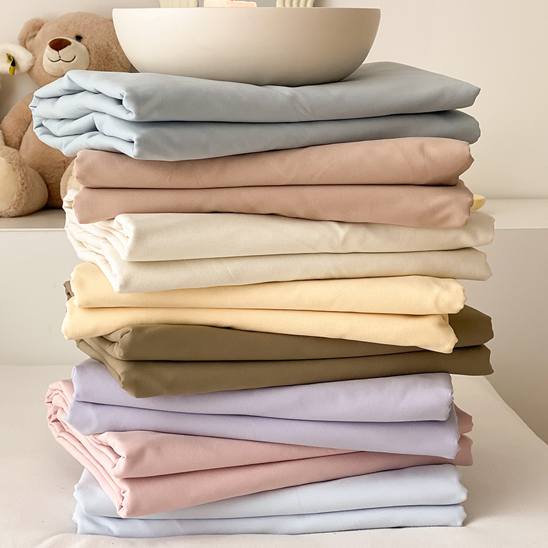 纯色60支全棉磨毛床笠加厚保暖