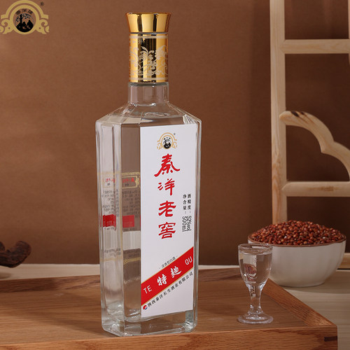 陕西秦洋老窖特曲白酒52度粮固态发酵粮食酒高度浓香型光瓶装