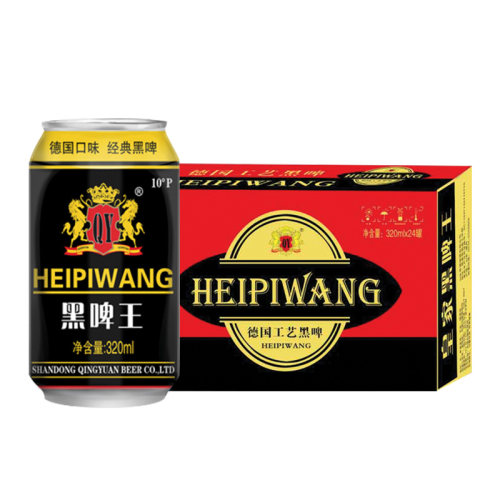 青邑黑啤王啤酒320ml*24罐德国风味精酿啤酒易拉罐