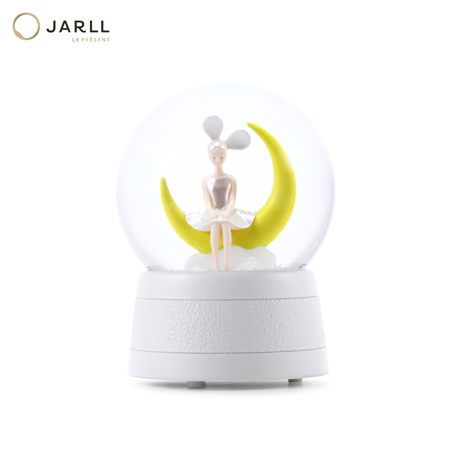 JARLL赞尔然女孩水晶球灯光摆件送闺蜜生日圣诞礼物送女友