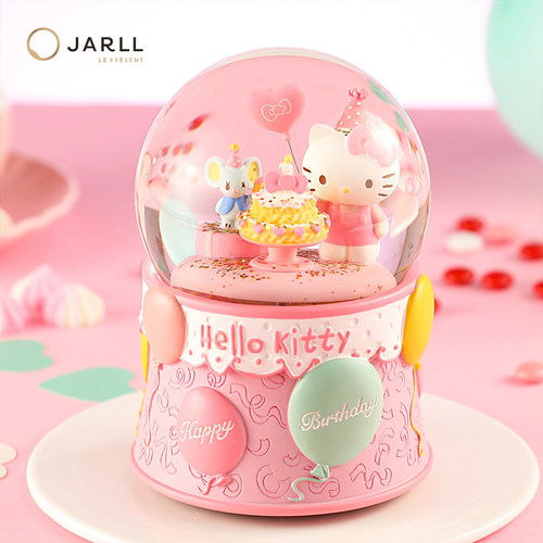 赞尔jarll水晶球音乐盒生日礼物