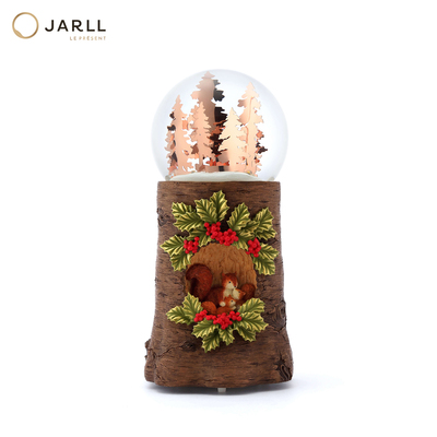 JARLL赞尔水晶球音乐盒平安夜圣诞节八音盒女生日表白礼物送女友