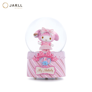 JARLL赞尔水晶球音乐美乐蒂旋转八音盒生日情人节结婚礼物送女友