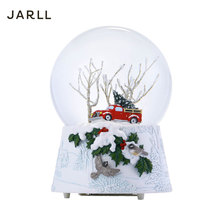 JARLL圣诞雪景雪地雪花水晶球音乐盒女生儿童生日创意圣诞节礼物