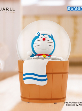 JARLL赞尔哆啦A梦水晶球音乐盒旋转自喷八音盒送男生同学纪念礼物