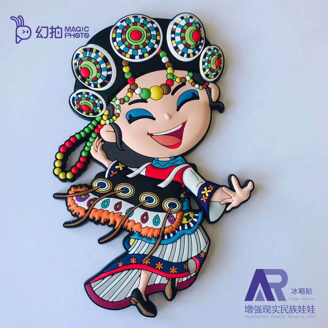 中国少数民族冰箱贴纳西族云南丽江旅游纪念品文创礼品磁贴爆款