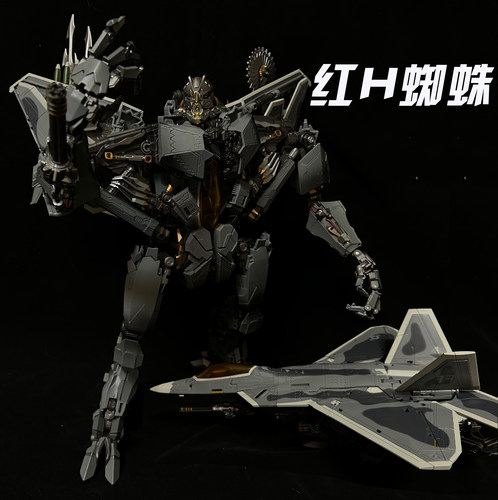 变形玩具红F12S蜘蛛金刚战斗飞机