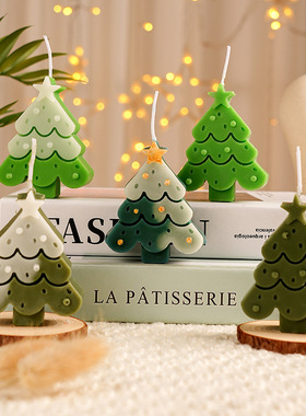 圣诞节香薰蜡烛创意圣诞树氛围感香氛蜡烛摆件浪漫圣诞伴手礼物