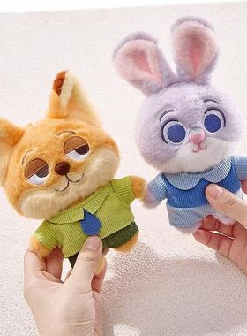 尼克狐狸毛绒钥匙扣挂件可爱玩偶玩具呆萌挂扣节日礼物批发迷你