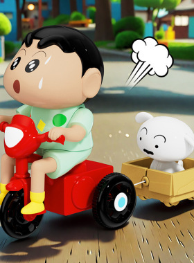 2025新款盲盒爬行小新发条玩具益智手眼协调趣味盲盒摆件公仔礼物