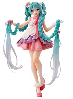 初音手办二次元动漫长发初音灰姑娘初音车载模型摆件送男友礼物