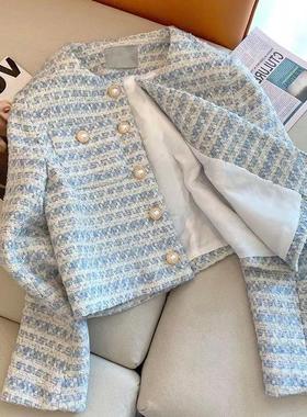 小香风短外套女装春季2024年新款重工高级感法式名媛气质长袖上衣