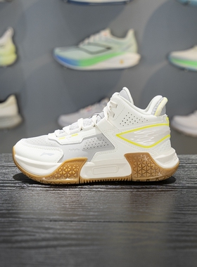 李宁儿童篮球鞋男大童2025冬季新款驰骋V2减震回弹运动鞋YKBV084