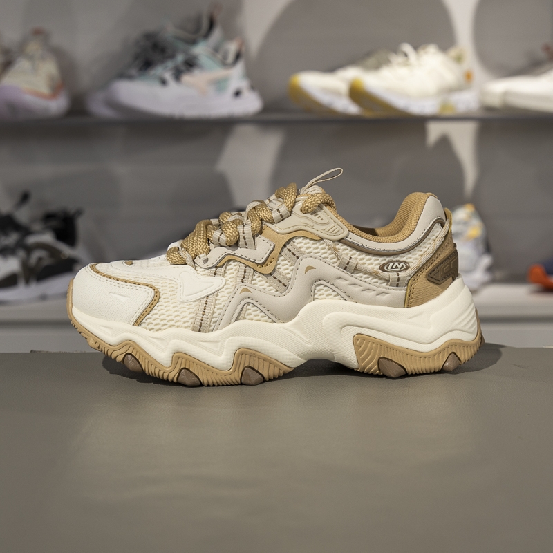 李宁女子经典休闲鞋2025新款猫爪 LITE 2 时尚舒适运动鞋AGCV452